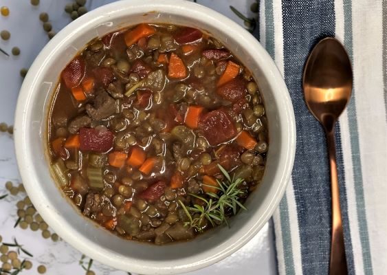 beef lentil soup